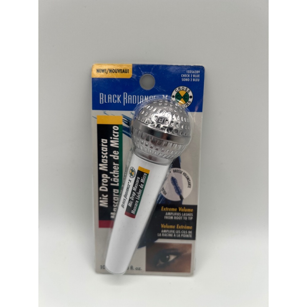 Black Radiance X Cross Colours Mic Drop Mascara Check 2 Blue 13356289 New